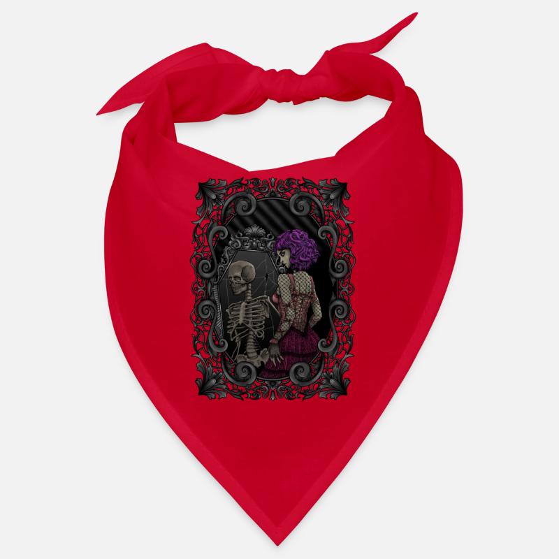 Skelett Spiegelbild - innerlich tot - Gothic Bandana