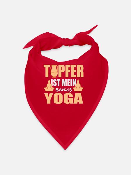Töpfern Mein Neues Yoga Töpfer Leidenschaft - Bandana - Rot