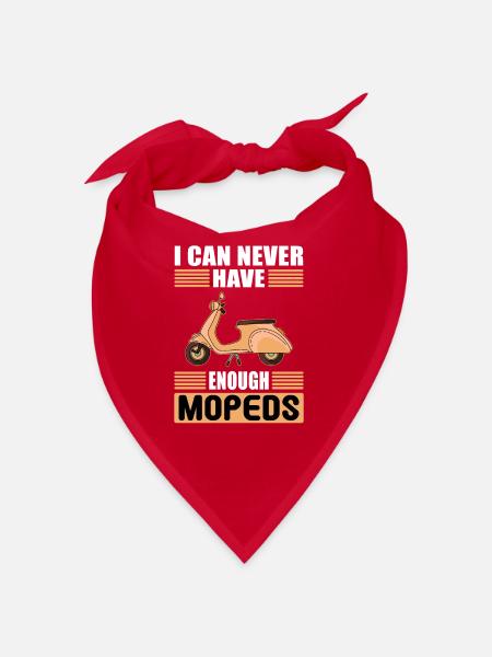 Mopeds Moped Moped Mokick Moped Rider Moped Rider - Bandana - red - Front