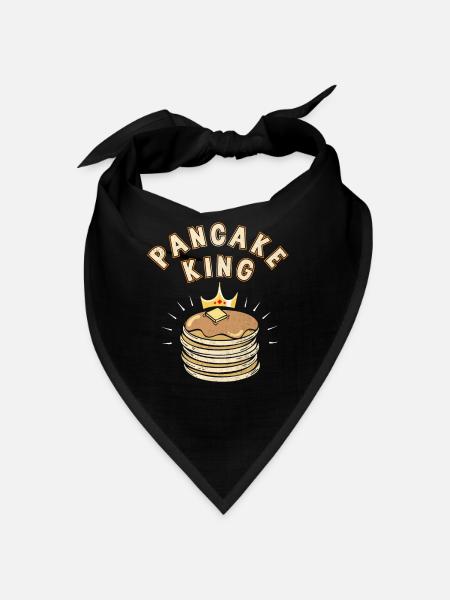 Pancake King Pancakes Breakfast Papa Family Man - Bandana - red - Front