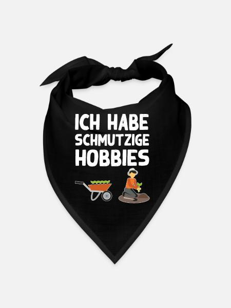 Schmutzige Hobbies Gartenarbeit Humor Gärtner - Bandana - Rot - Vorne