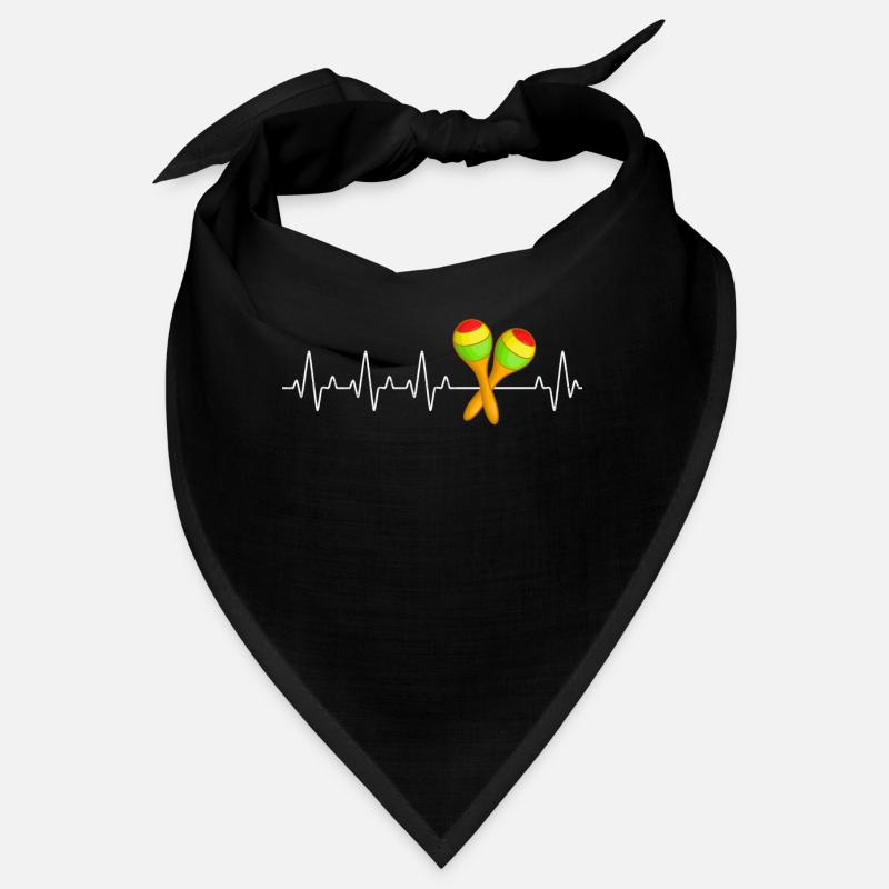 Rattle Heartbeat Percussion Instrument Bandana