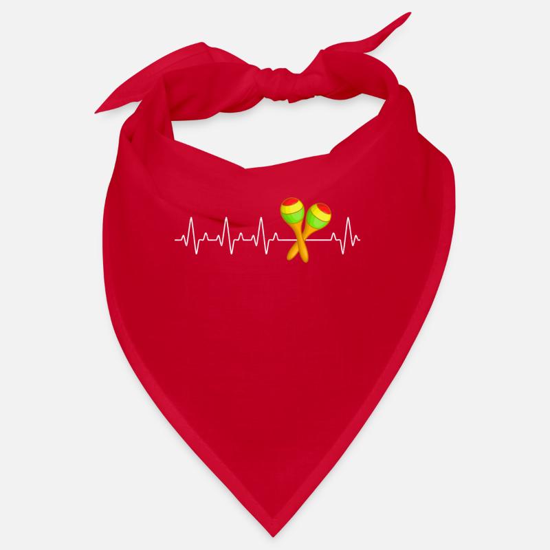 Rattle Heartbeat Percussion Instrument Bandana