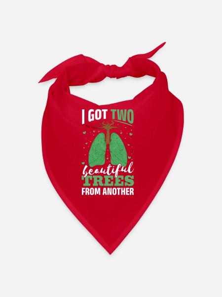 Lung Surgery Donor Lung Transplant - Bandana - red - Front
