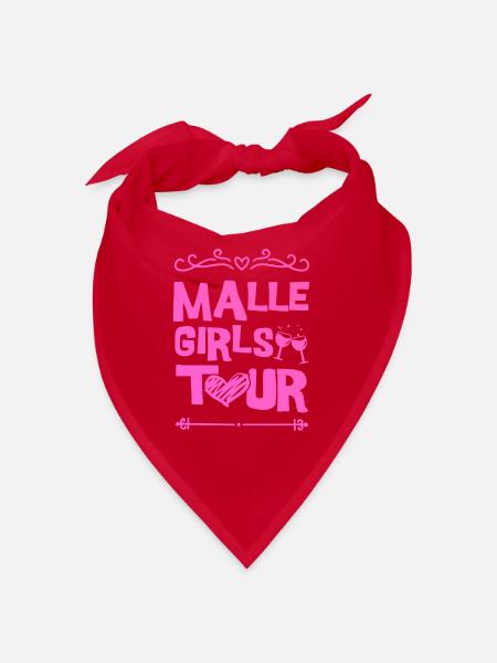 Malle Party Team - Bandana - Rot - Vorne
