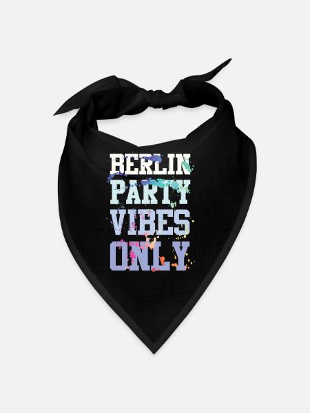 Berlin Party Vibes - Bandana - red - Front