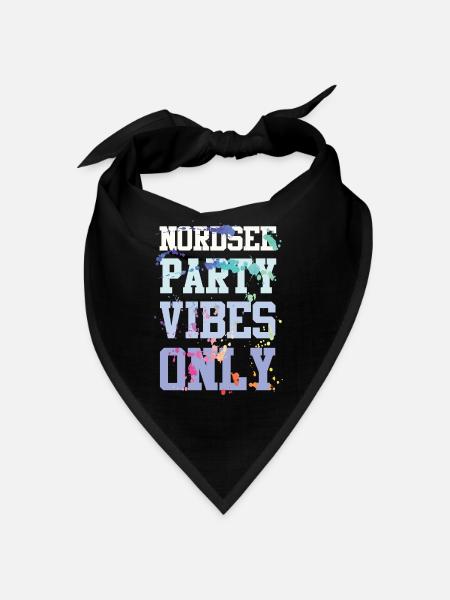 North Sea Party Vibes - Bandana - red - Front