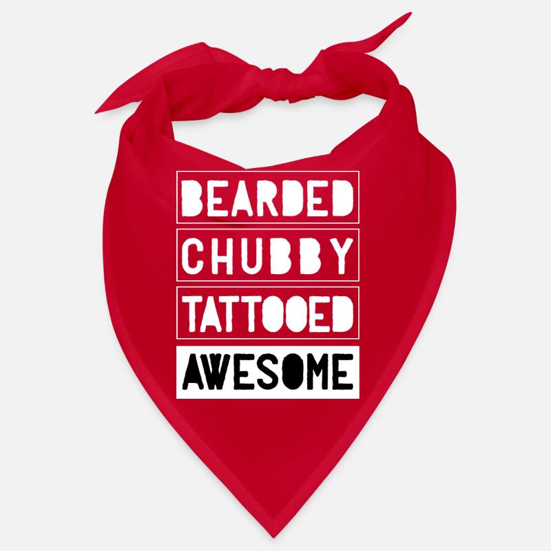 Bearded Chubby Tattooed Awesome Bandana