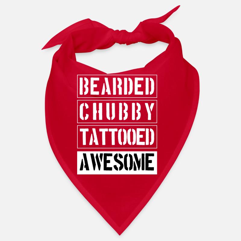 Bearded Chubby Tattooed Awesome Bandana