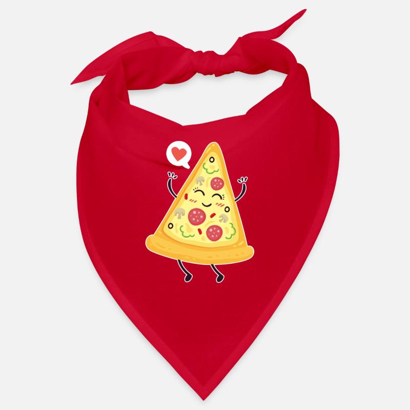 Pizza - Figurine avec morceau de pizza Bandana