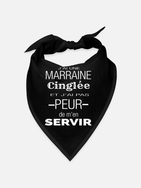 J'ai une marraine cinglée - Bandana - rouge - Devant