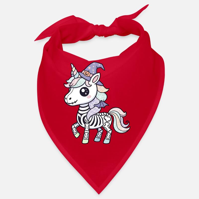 Boho Skelett Einhorn - Halloween Unicorn Lover Bandana
