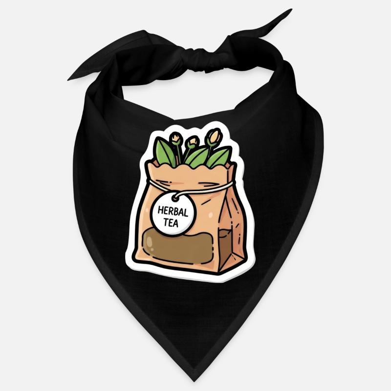 Kräutertee Beutel Pflanzenszene Bandana