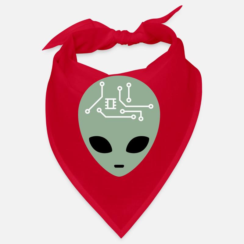 Alien Head avec circuits (trois couleurs) Bandana