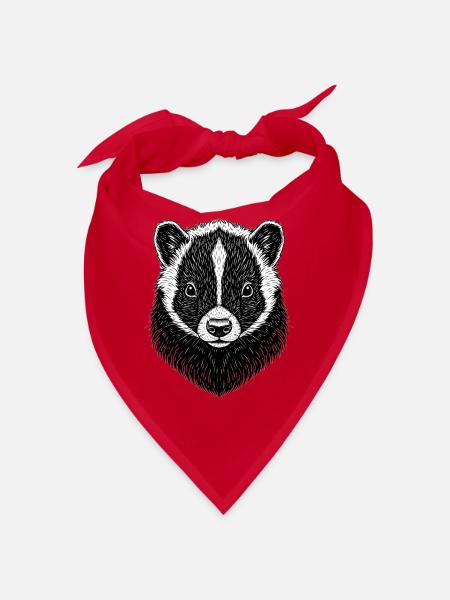 Stinktier - Bandana - Rot - Vorne