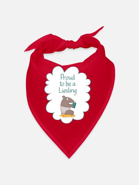 Proud to be a Liesling! Tapir-Edition - Bandana - Rot - Vorne