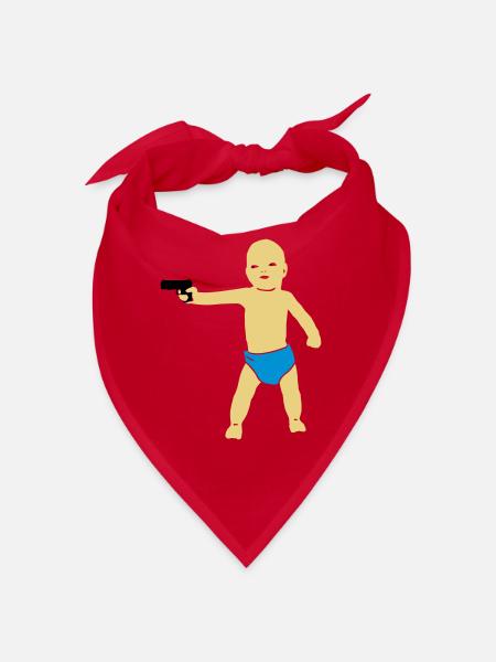 baby gun - Bandana - rouge - Devant