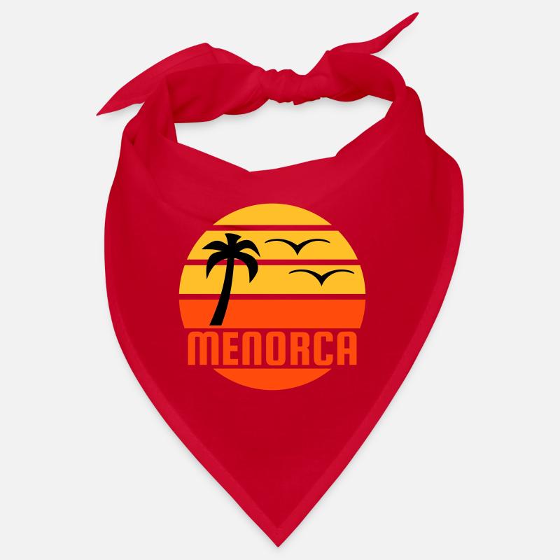 Minorque (soleil, palmier, oiseaux) Bandana