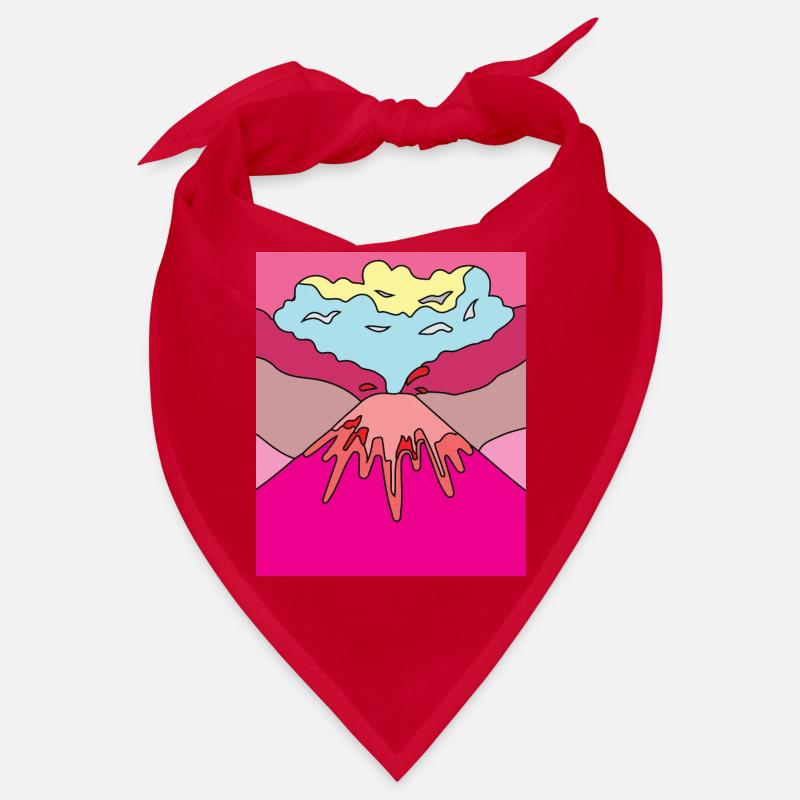 Vulkanausbruch Supervulkan Eruption Lava Bandana