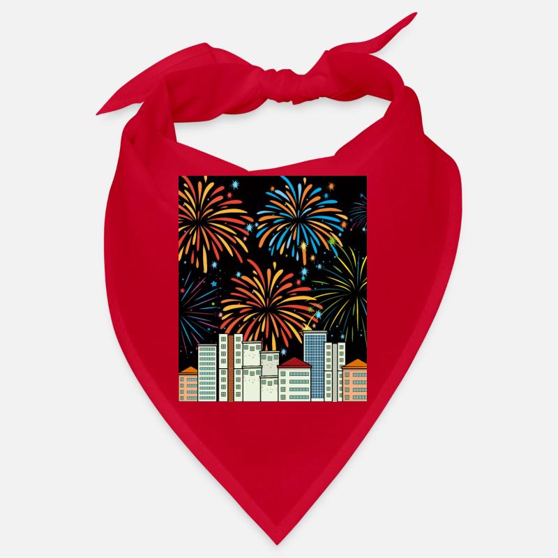 Fireworks Pyro New Year's Eve Countdown Bandana