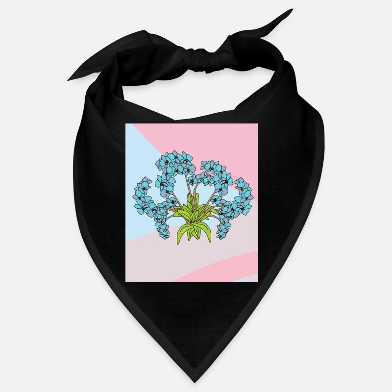 Vintage Blumen Orchideen Bunt Bandana