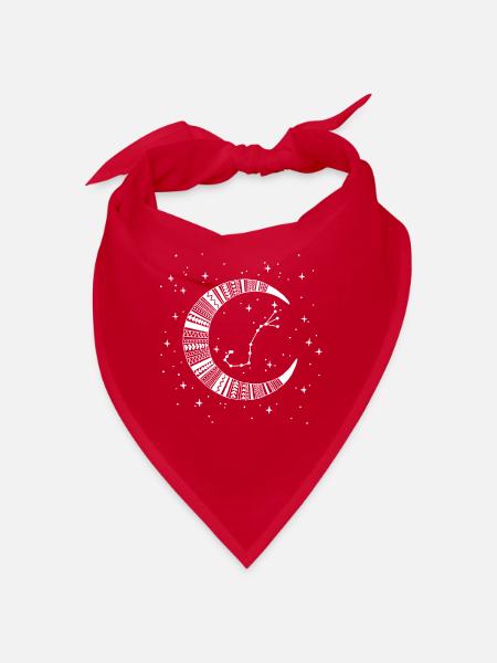 Skorpion Sternzeichen Mond Horoskop by Nikki-Luka - Bandana - Rot - Vorne