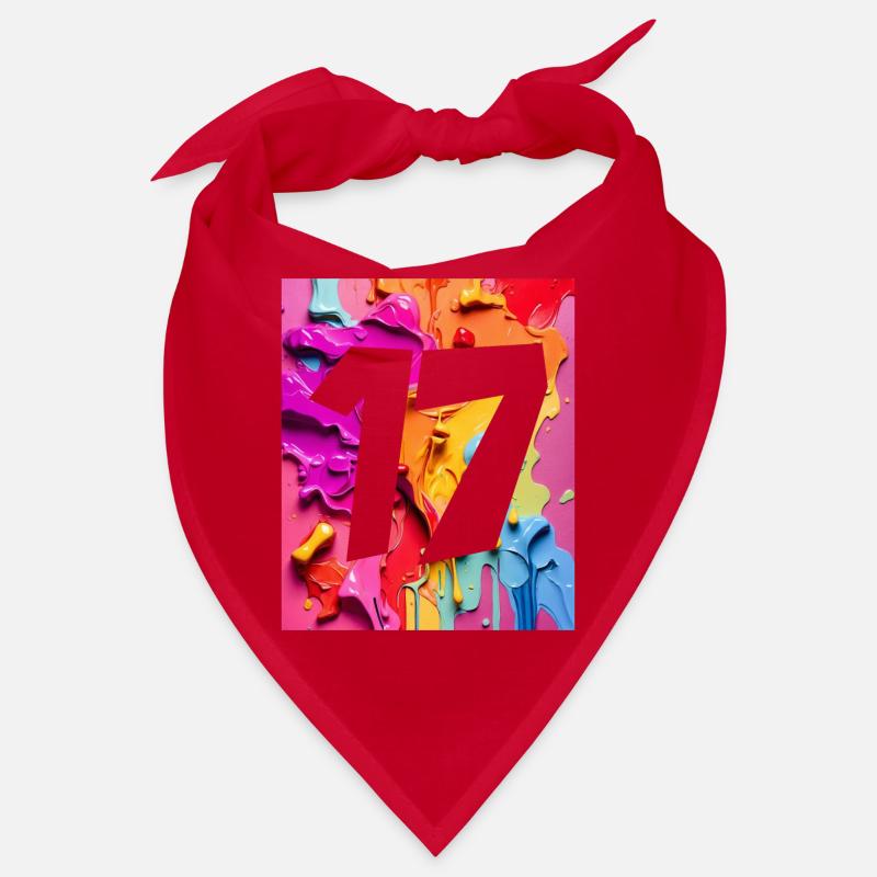NR. 17 NUMMER 17 BUNT 17. GEBURTSTAG Bandana