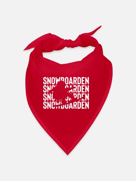 Snowboarding - (Sn) - Bandana - red - Front
