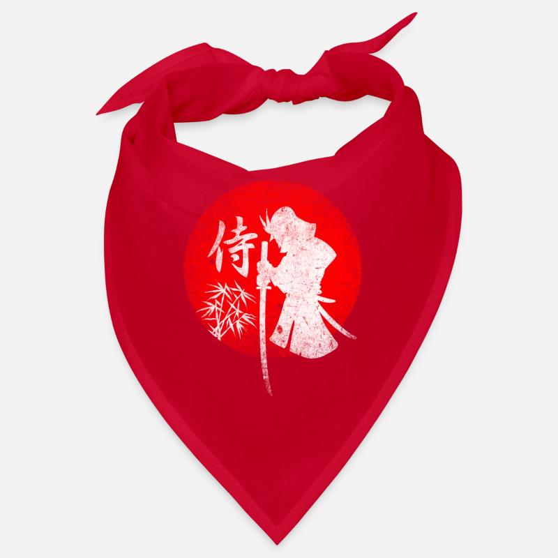 Samurai vor Roter Sonne mit Bambus Bandana