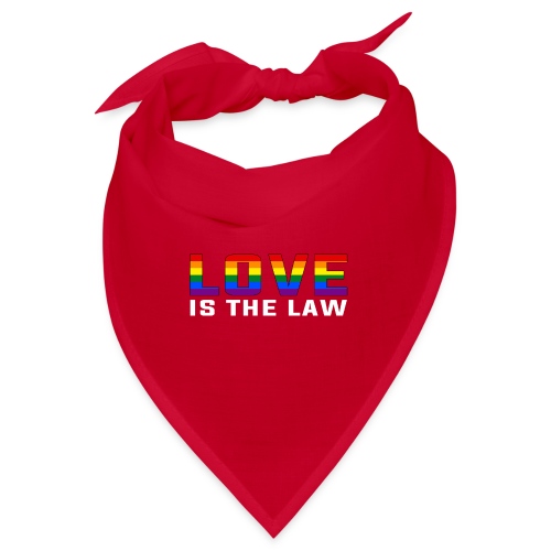LOVE IS THE LAW / Rainbow-Design - Bandana