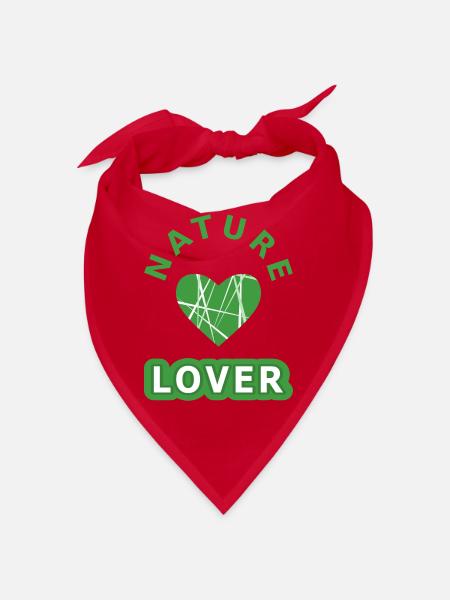 Nature Lover - vert - Bandana - rouge