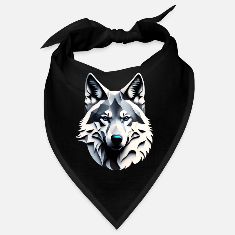 Wolf with blue eyes Bandana