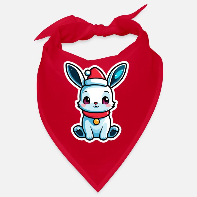Illustration de Noël lapin Bandana