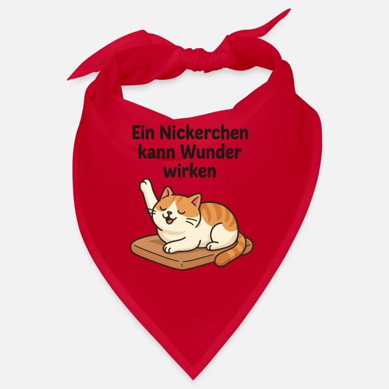 Witziges Kätzchen Nickerchen  Bandana