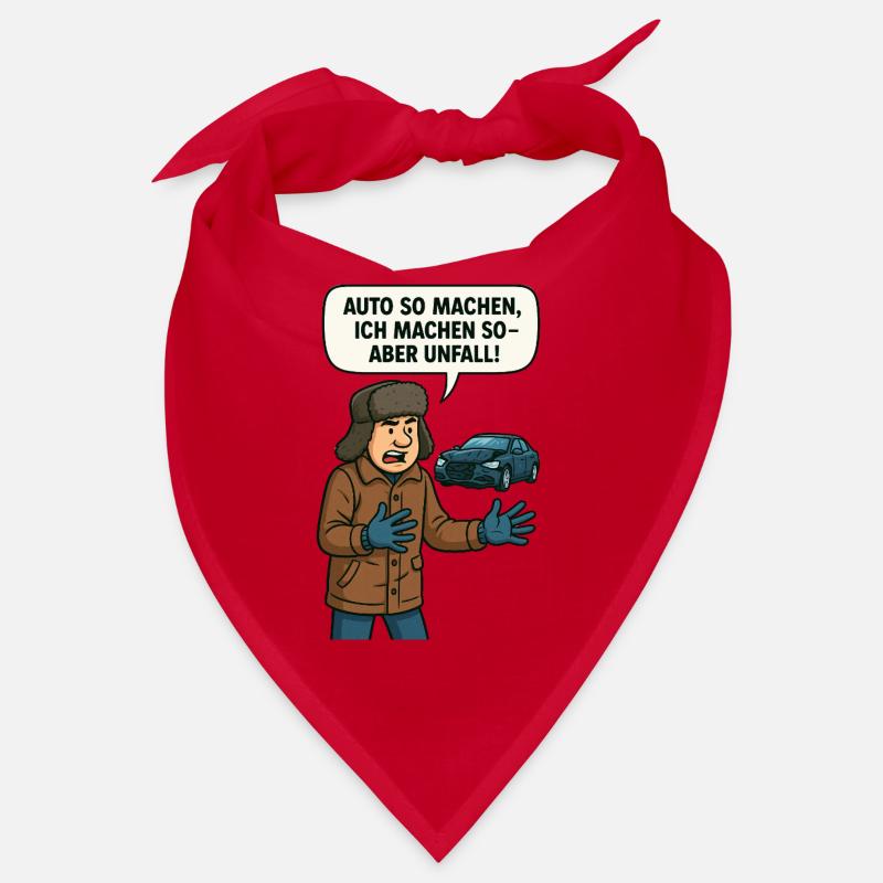 Make car so I do so but accident - Bandana - red