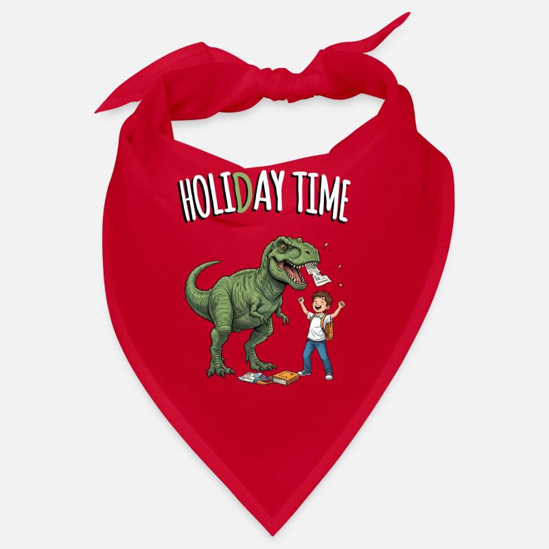 Dino et écolier pendant les vacances Bandana