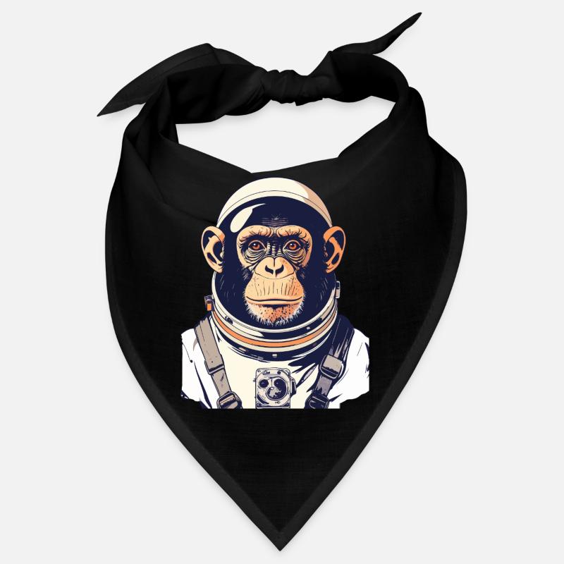 Astronaut Monkey Astronaut Monkey Space Motif Bandana