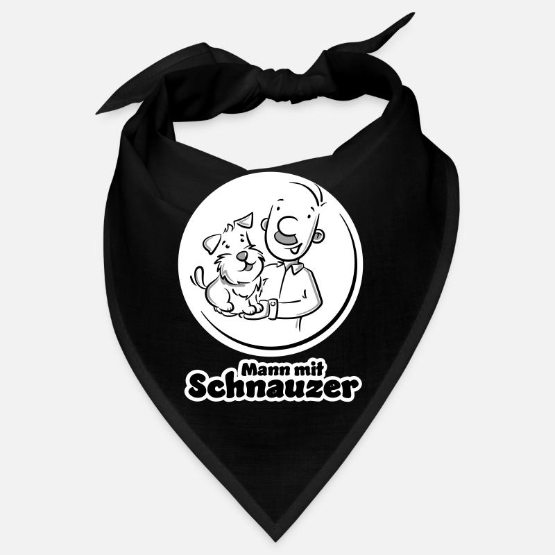 Mann mit Schnauzer (Oberlippenbart) Bandana