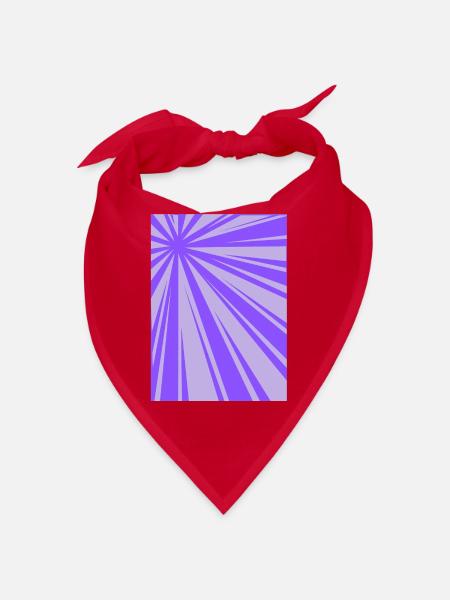 Violette Pulsationsgrafik - Bandana - Rot - Vorne
