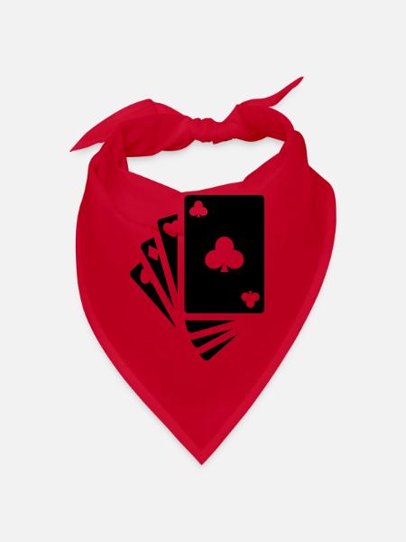 Icône de carte - Bandana - rouge - Devant