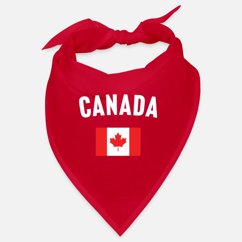 Canada Flag - Bandana - red