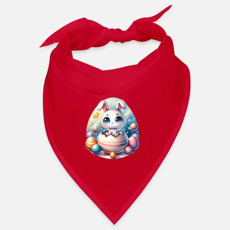 Weltraumhase auf geknacktem Easter-Egg-Planeten Bandana