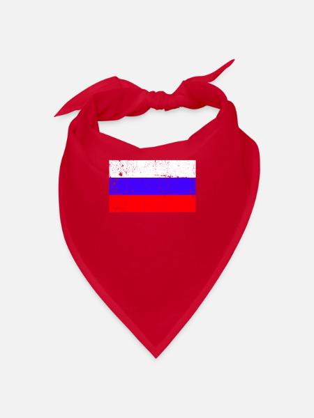 Drapeau de la Russie Vintage - Bandana - rouge - Devant