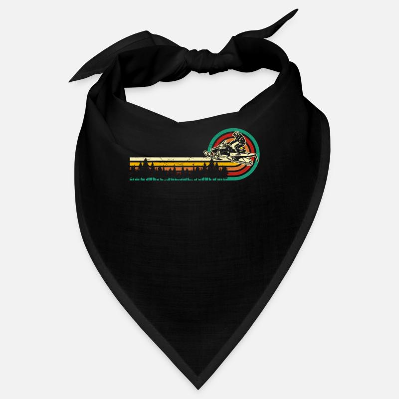 Snowmobile Snowmobiling sled motor sled retro Bandana