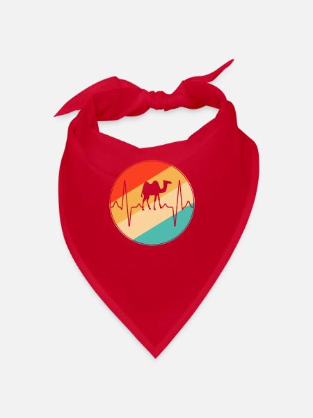 Camel Retro Heartbeat - Bandana - red - Front