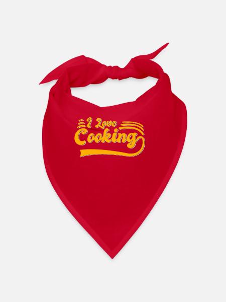 I love cooking - Bandana - Rot