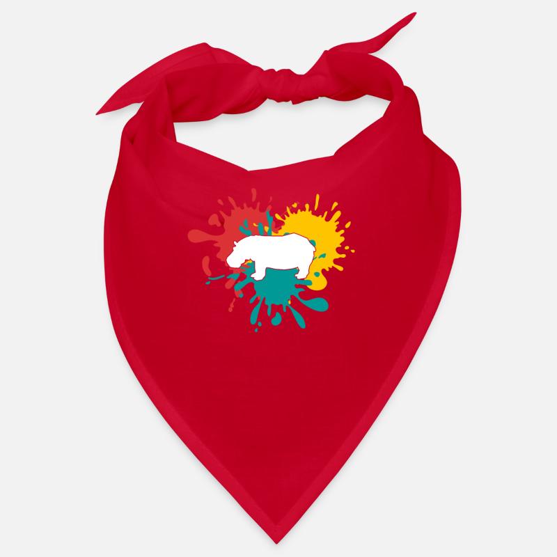 Hippo Silhouette Bandana