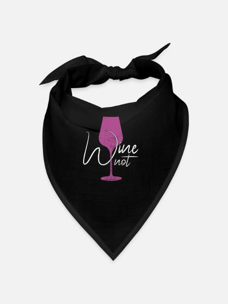 funny wine saying - Bandana - red - Front
