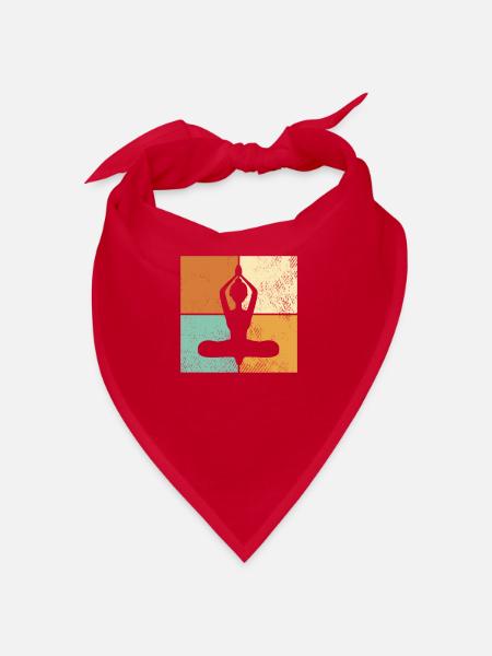 Meditation - Bandana - red - Front