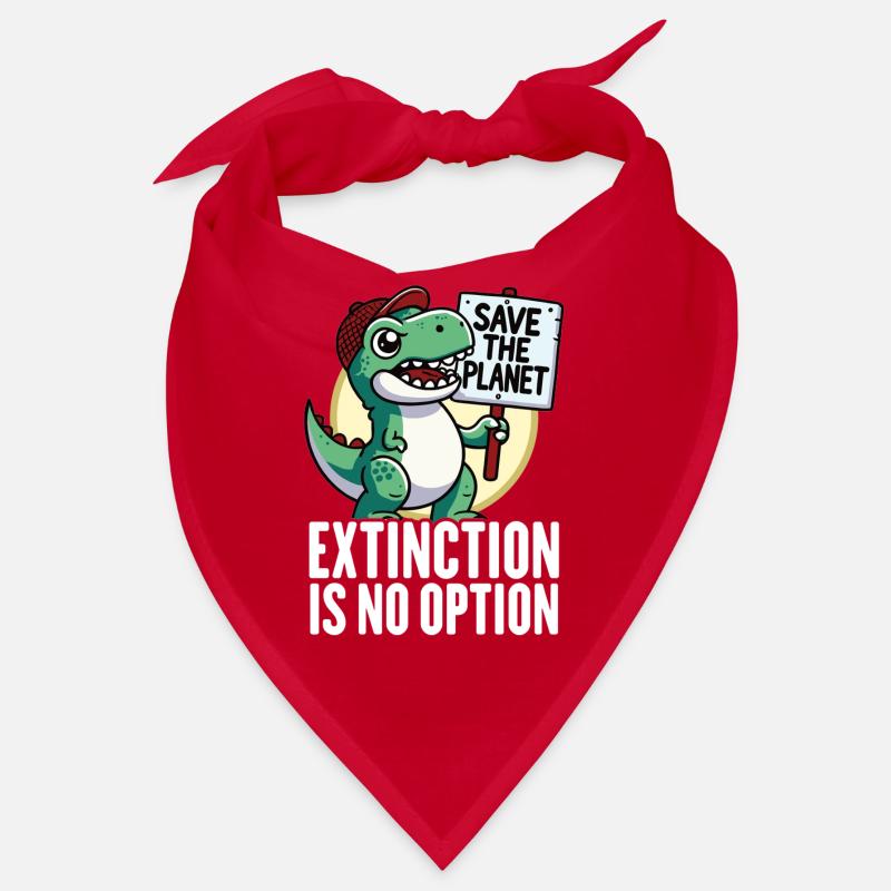 Extinction is no option Dinosaur Environmental Bandana